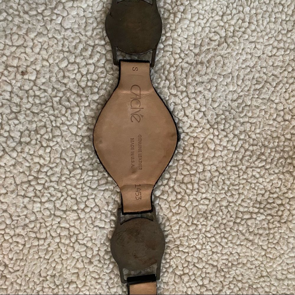 Cache | Leather & Diamond Studded Belt - Picture 5 of 11